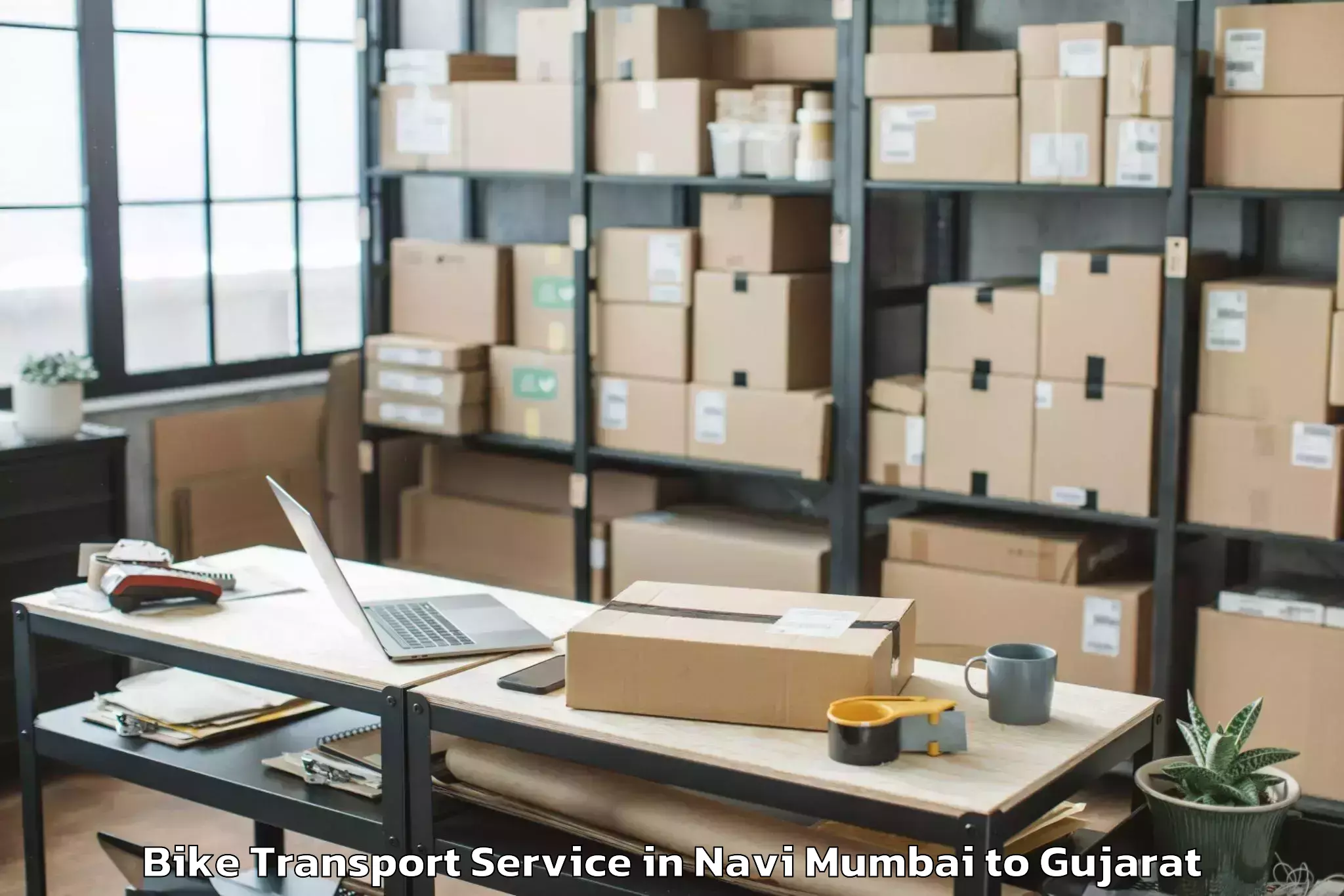 Expert Navi Mumbai to Lakhtar Bike Transport